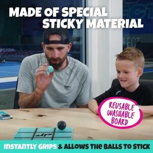 Dude Perfect Sticky Tic Tac Toe Multiplayer Tabletop Game for Family Game Night